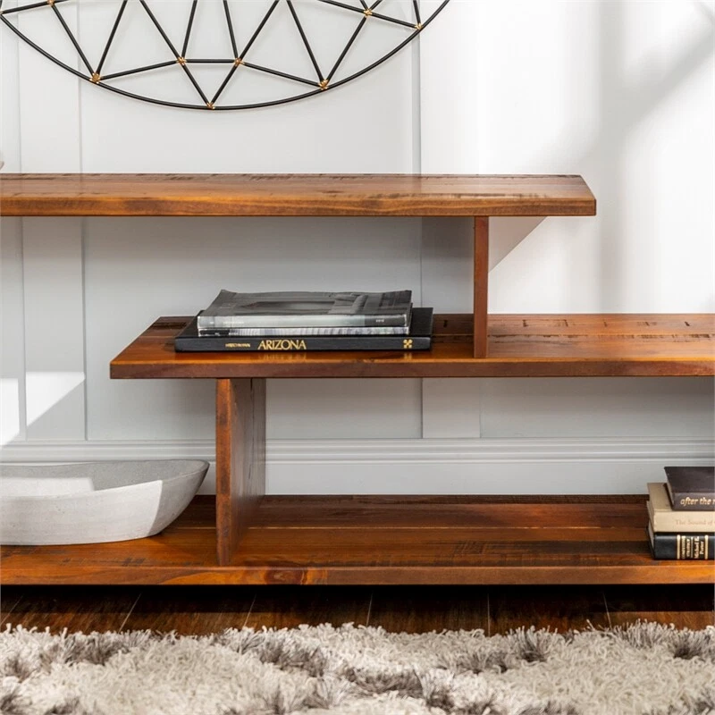 Walker edison mid century solid wood outlet tv stand