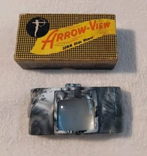 ARROW VIEW 35mm Film Slide Viewer Adjustable Magnification Marbled 