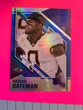 2021 PANINI ELITE FOOTBALL RASHOD BATEMAN 13/13 STATUS ROOKIE CARD ~ #187 SSP