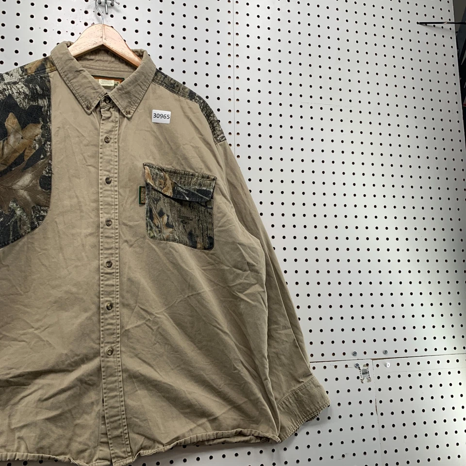Camisa DE COLECCIÓN Para Hombres Gama Remington 2XL Caza Tiro LS Beige Camuflaje 28.5X29.5 Foto 4 de 4