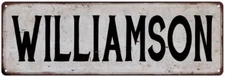 WILLIAMSON Vintage Look Personalized Rustic Chic Metal Sign 106180036980
