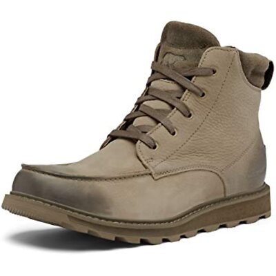 Sorel Men's Madson II Moc Toe WP Boot Rain Waterproof Khaki II NM3851-297.