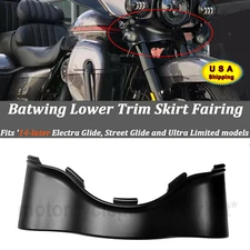 Black Outer Batwing Lower Trim Skirt Fairing For Harley Touring FLHTK FLHX14-up