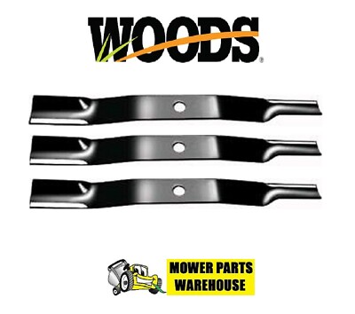 (3) SET OF  FINISHING MOWER BLADES FOR WOODS L306 RM306 RM600 PART# 13404 31306
