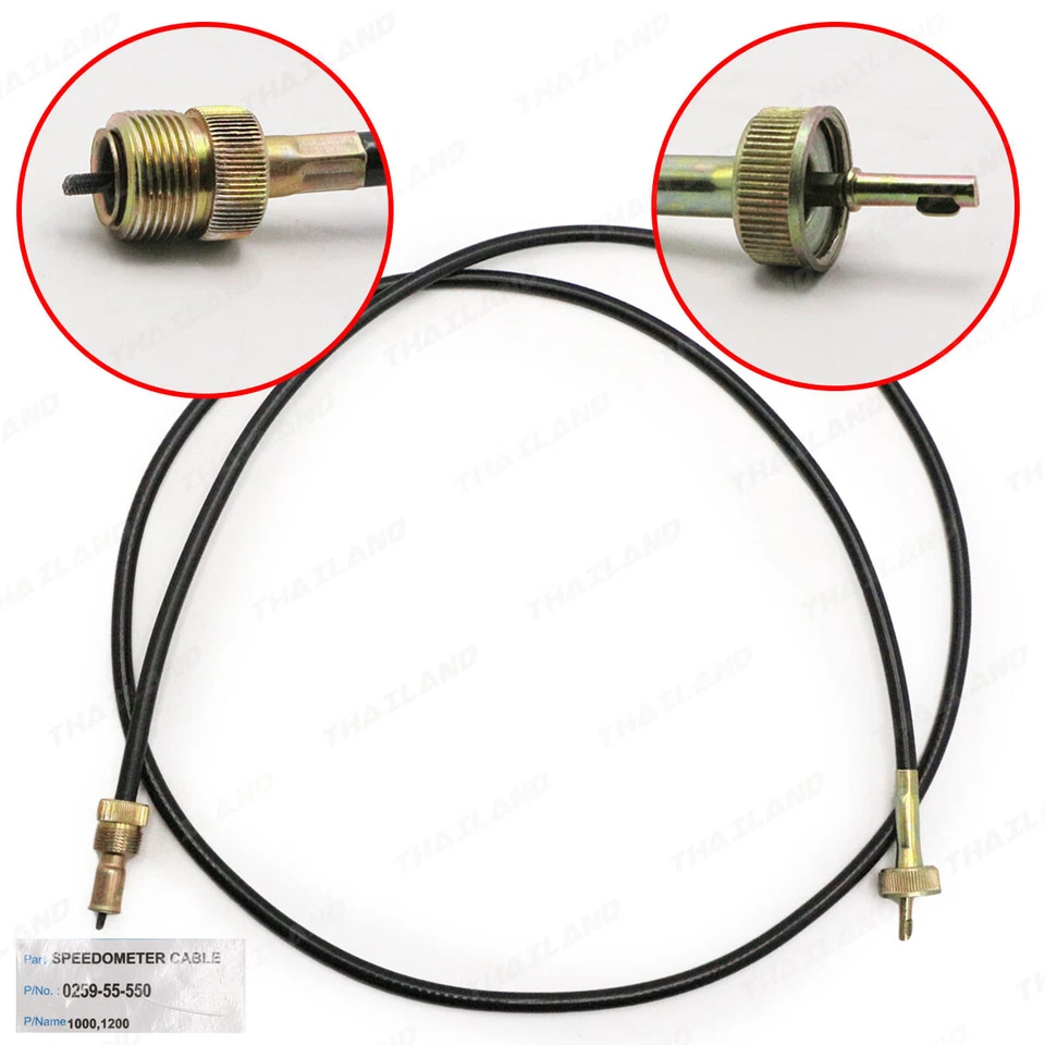 For Mazda R100 1000 1200 UTE Pickup 1970 '72 Speedometer Cable Speedo Black Foto 3 de 4