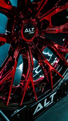 ALT DL10 Chrome Red Gloss Black Barrel Forged Wheels 19x10 20x12