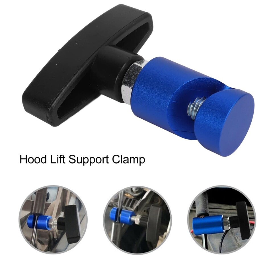 Hood Lift Rod Support Clamp for Tailgates Trunks Shock Strut Stopper Retainer  