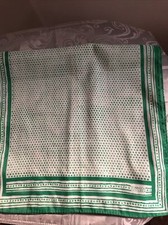 Vintage Robinson Golluber green Polkadot Rectangular 13x48 Women  s Scarf