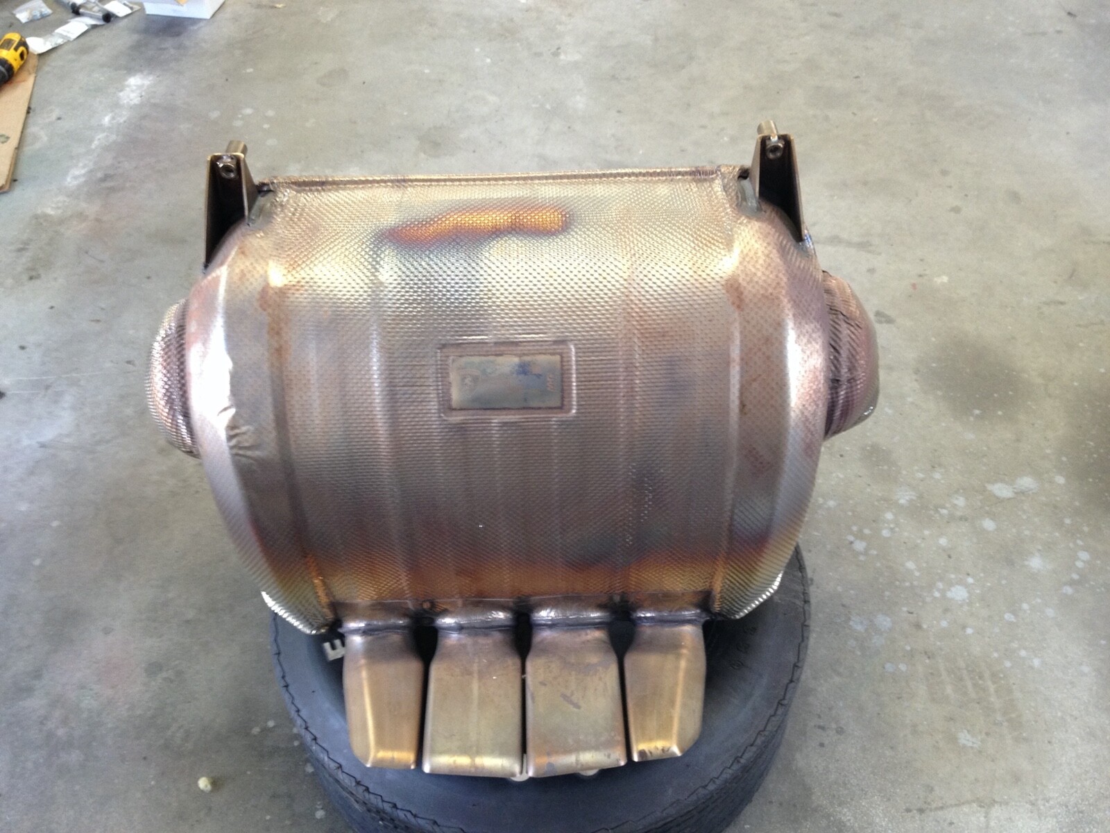 Lamborghini Aventador Stock Exhaust - on car for less than 100 mi