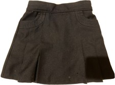 Dark Navy Blue Nautica Flared Girls Uniform Skirt W Built In Shorts and Pockets