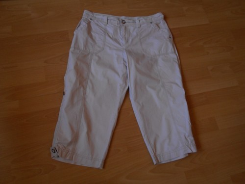 Damen 7/8 Hose mit Krempelriegel hellbeige Gr. 42 von MAC Jeans