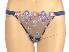 VICTORIAS SECRET DREAM ANGELS EMBROIDERED JEWEL MESH THONG PANTY XS S M L XL NWT