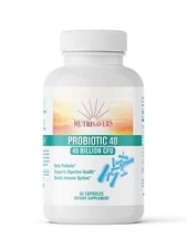 Probiotic Digestion Support 40 Billion CFU Body Defense  60 Vegan Caps