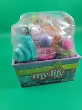 My Life As Party Box Bin 26-Piece Birthday Party Supplies Playset For 18" Dolls
