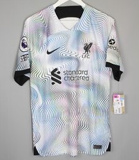 NWT LIVERPOOL ANFIELD 2022 2023 AWAY FOOTBALL SHIRT JERSEY #11 SALAH NIKE SIZE M