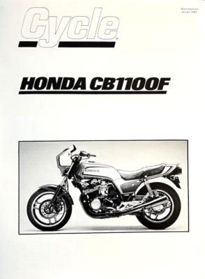 1983 Honda CB1100F 6-page article-test-brochure CB 1100F OEM [not