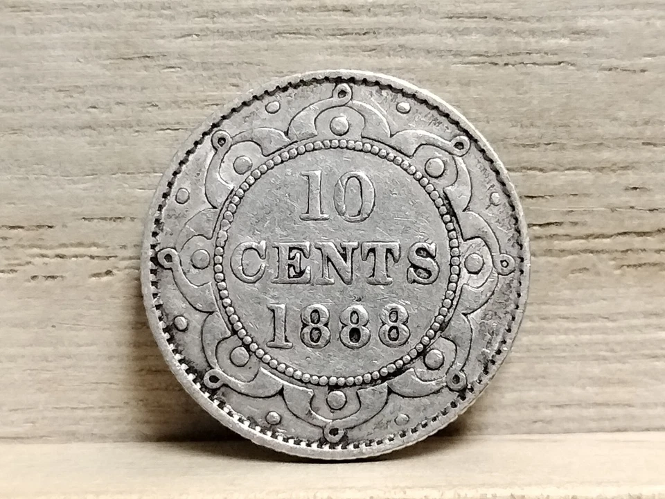 1888 10 Cents Newfoundland Silver Coin (Victoria) - Image 3 of 4