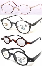 Reading Glasses +0.00~+4.00 Men' Women' Retro Vintage Style Round Frame Designed
