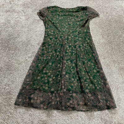 green flower dress women Green Floral Short Sleeve Midi Dress - All Dresses main image 1