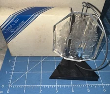 Henco Crystal Clear Ornament With Stand Hanger Noel Harmony In Box