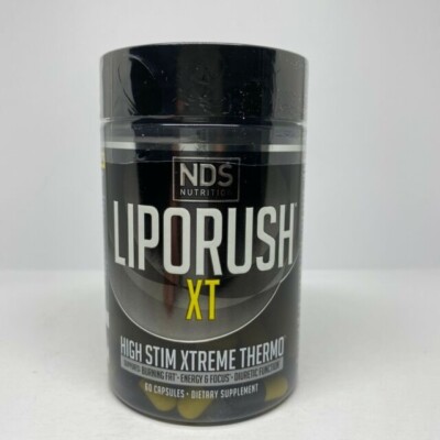 NDS Nutrition Liporush XT Thermogenic Fat Burner Diet Pill Weight Loss Free Ship