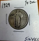 1929 Standing Liberty Silver Quarter $0.25 0.999
