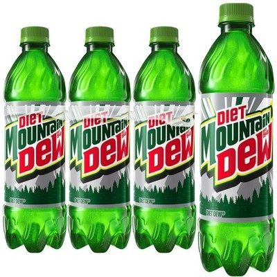 Diet Mountain Dew 6 Pack 16.9 oz Bottles Zero Sugar Soda Drink - Free Shipping