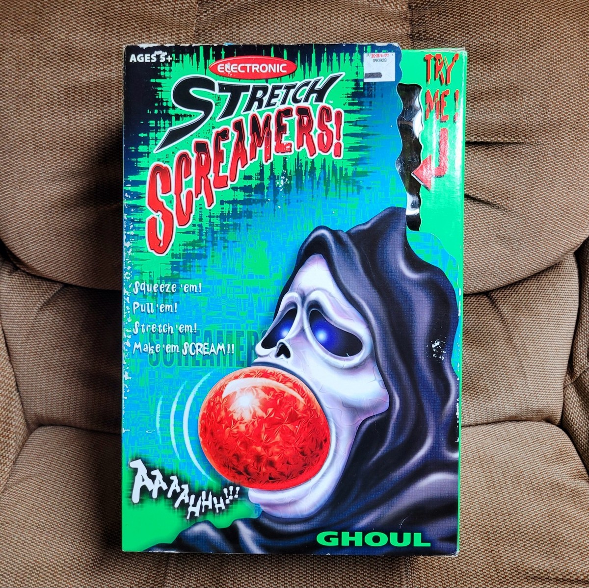 In Box 90s Quest Toys Electronic Stretch Screamers Toy Ghoul