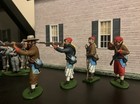 nicely detailed hand painted civil war toy soldiers Louisiana Tigers — photo 2