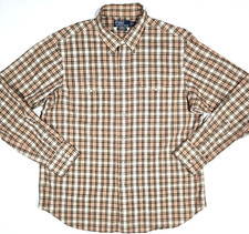VINTAGE POLO RALPH LAUREN WESTERN PEARL SNAP BUTTON UP SHIRT XL PLAID LS COWBOY