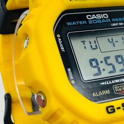 【美品】G-SHOCK DW-5600REC-9JF イエロー 復刻モデル Casio G Shock DW 5600REC 9JF Yellow Revival Watch Unisex Timepiece
