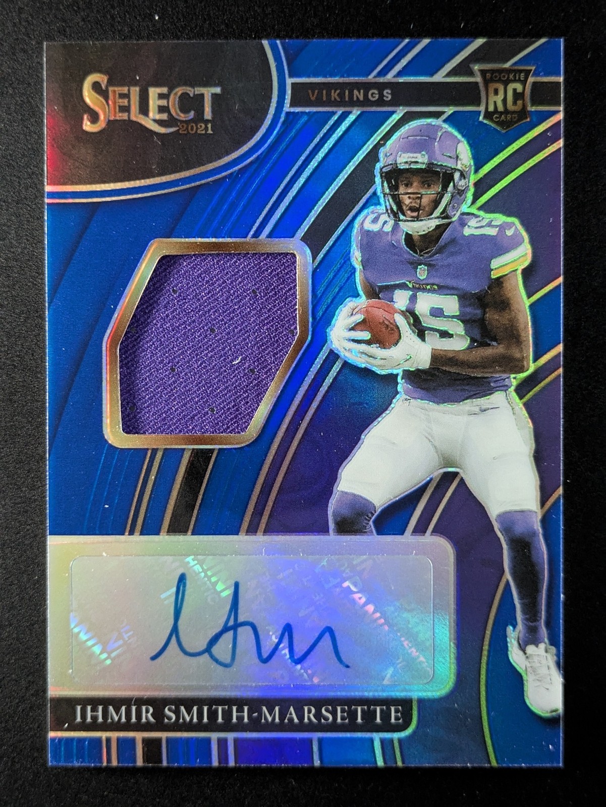 Ihmir Smith-Marsette Panini Select Rookie Signature Memorabilia #RSMISM Blue