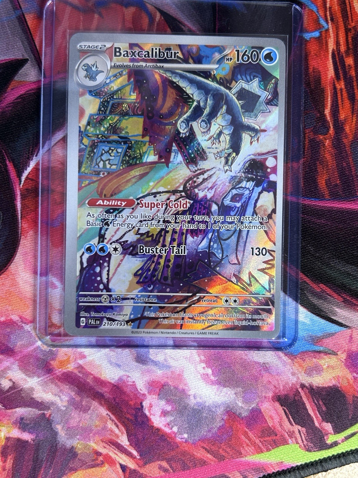 Baxcalibur - 210/193 - Pokemon Paldea Evolved Illustration Rare Card NM