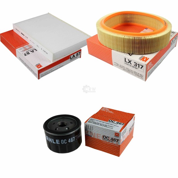 Mahle / Knecht Innenraumfilter LA 87 Luftfilter LX 317 ÖLfilter OC 467-image