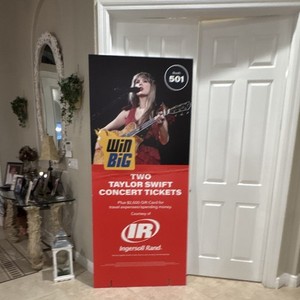 Ingersoll Rand Taylor Swift “WIN BIG” Concert Tickets Promo Standee Display