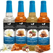 Sugar Free Coffee Syrup Variety Pack GlutenFree Kosher 25.4 Fl Oz Bottles