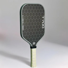 T700 Carbon Fiber Pickleball Paddle, Carbon Friction Surface with 2 Balls