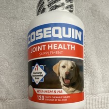 Cosequin with MSM  HA Hip  Joint Health Chewable Tablets 120 Ct Adult XS-XL