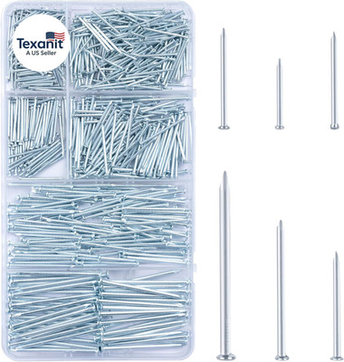 700Pcs Hardware Nails for Hanging Pictures, up to 2''-Long Finish Nails Assortmen