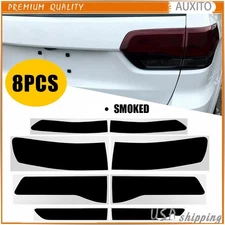 Tail Light Rear Smoke Tint Overlay Vinyl For 2014-2021 Grand Cherokee Durable EO