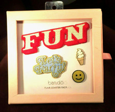 Two Enamel Pins & Two Iron-on Patches "FLAIR STARTER PACK" by BAN.DO