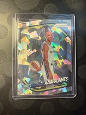 2025 Panini Prizm WNBA Aziaha James RC Variation Cracked Ice - Dallas Wings