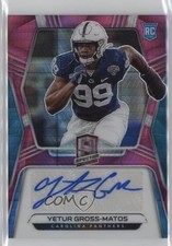 2020 Panini Spectra Rookie Neon Pink Prizm 10/25 Yetur Gross-Matos #27 Auto 12v9