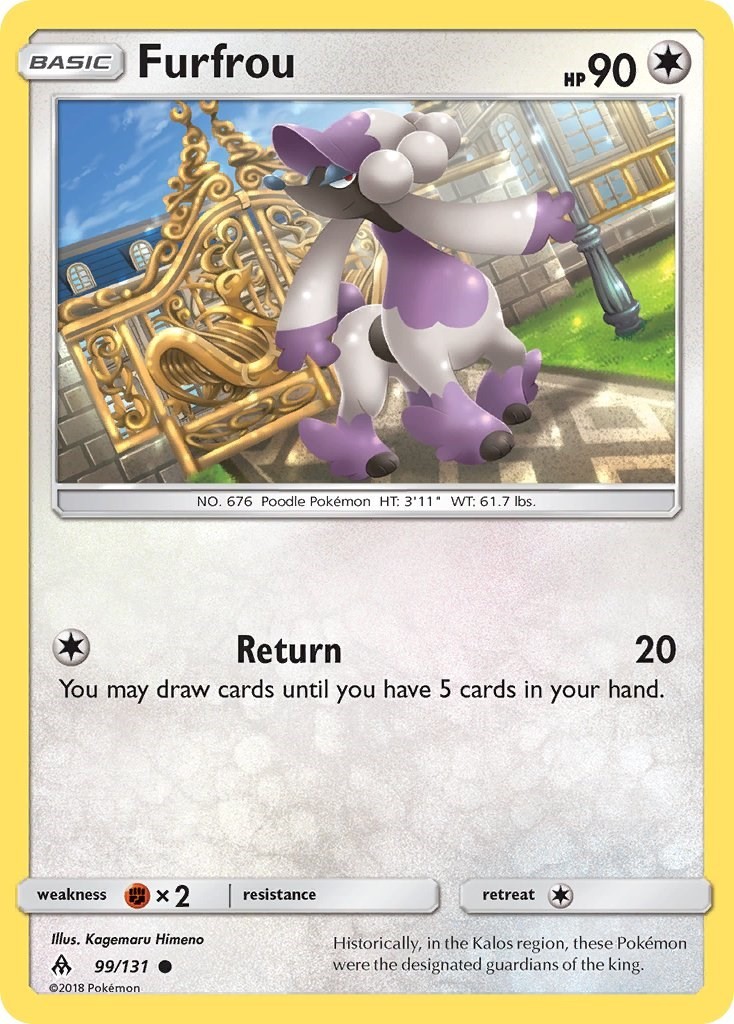 Furfrou (99/131) Common NM SM06 SM - Forbidden Light Pokemon TCG