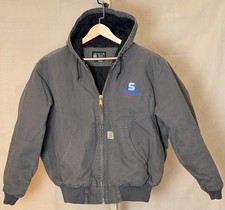 Carhartt 103940 GVL Duck Active Jacket XL Regular Gravel Gray Quilted Lined EUC