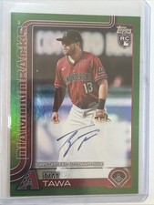2025 Topps Update Tim Tawa Diamondbacks Auto Green Foil /99 RC #US236