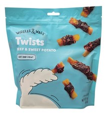 Wiggles & Wags Beef and Sweet Potato Twists, 1 Pound Bag 1 (Pack of 1)