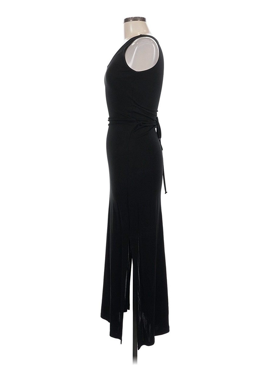 Mary McFadden Women Black Cocktail Dress M View 4