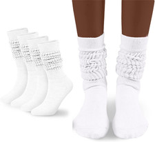 Womens Slouch Sock Scrunch Socks Soft Long Boot Socks for Women Stacked High Soc
