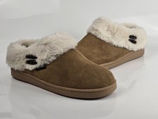 Clarks Tan Slipper Regular Harmoni Bay Faux Fur Lined Mules Women's Size 9